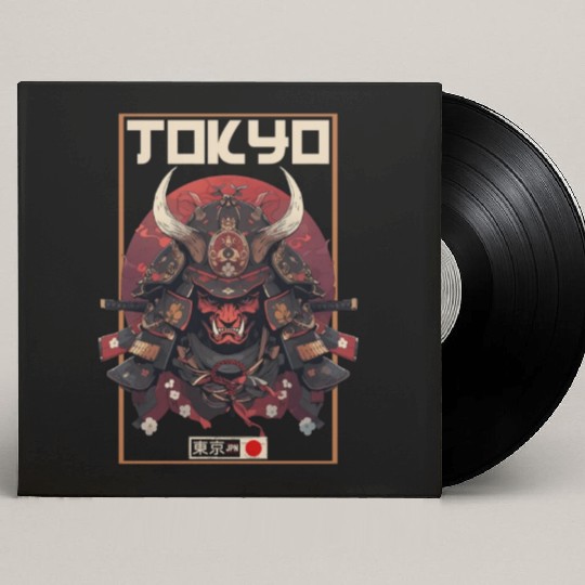 Asia 80s Japanese Retro Samurais Samurai Custom Vinyl Record Sleeves