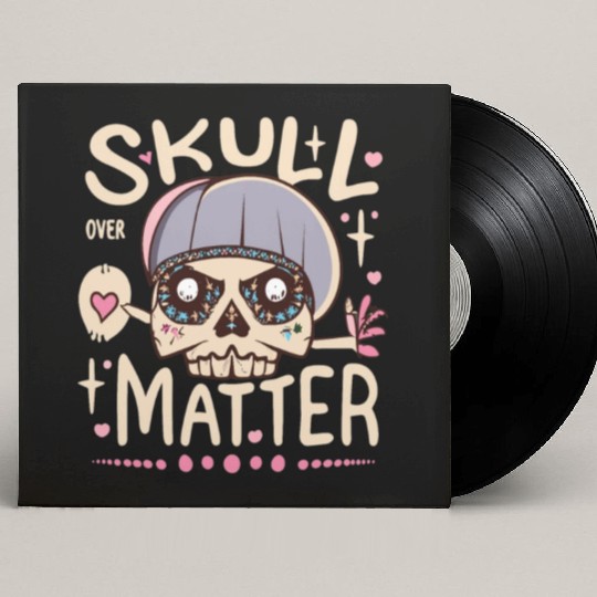 Totenkopf Skull Skulls Totenschädel Spruch Custom Vinyl Record Sleeves
