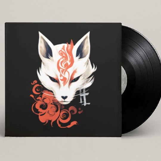 Fox Maske Kumiho Samurai Kitsune Japan Anime Custom Vinyl Record Sleeves