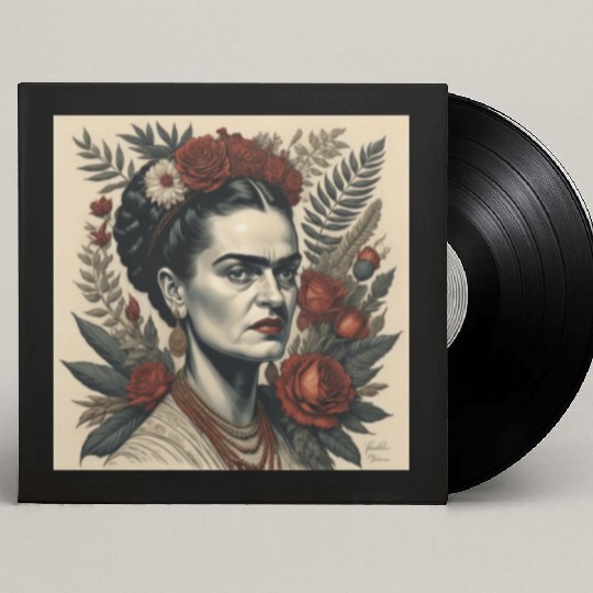 frida khalos Mug,Frida Khalo flower mug Custom Vinyl Record Sleeves