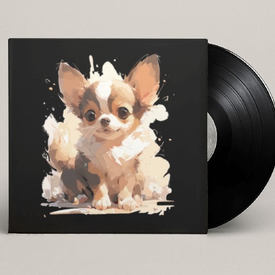 Chihuahua cuteness Custom Vinyl Record Sleeves