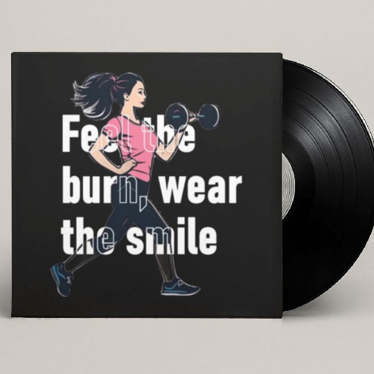 Women's Fitness Apparel Custom Vinyl Record Sleeves