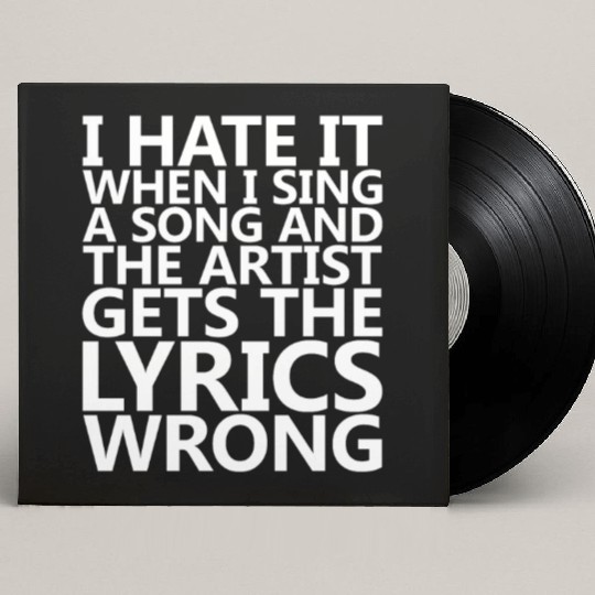 I Hate It When I Sing A Song And The Artist Custom Vinyl Record Sleeves