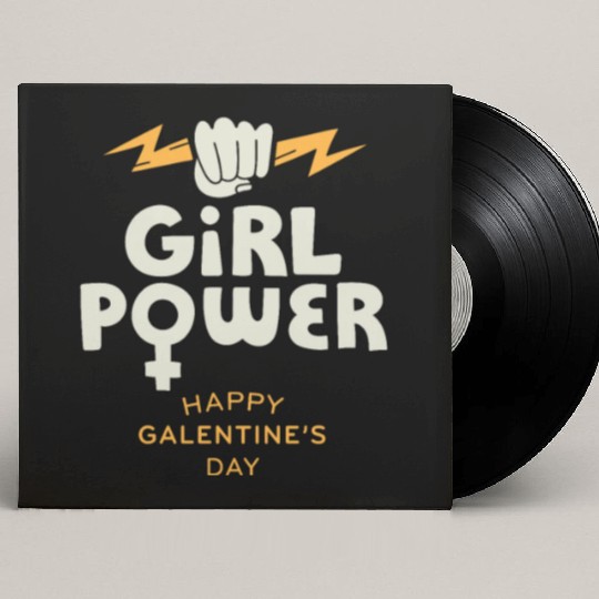 Be My Galentine. Galentine's Day Custom Vinyl Record Sleeves