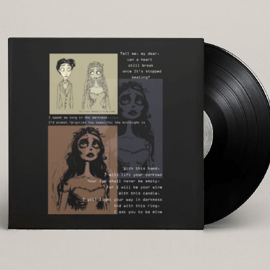 corpse bride Custom Vinyl Record Sleeves