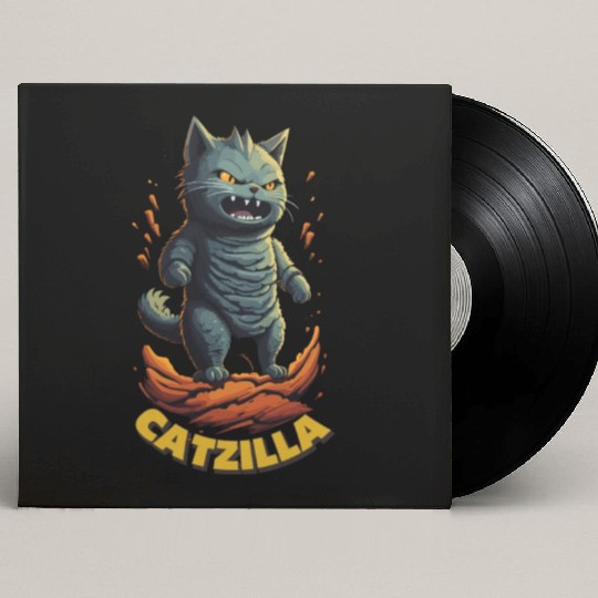 Catzilla Custom Vinyl Record Sleeves