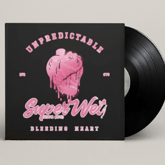 Unpredictable bleeding heart (pale style) Custom Vinyl Record Sleeves