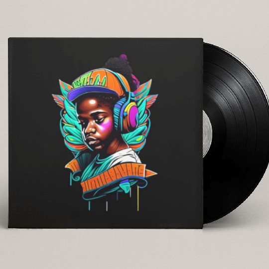 Colorful Butterfly person effect Custom Vinyl Record Sleeves