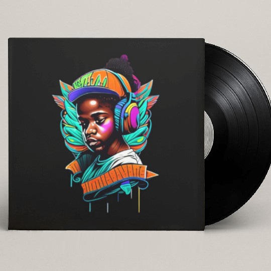 Colorful Butterfly person effect Custom Vinyl Record Sleeves