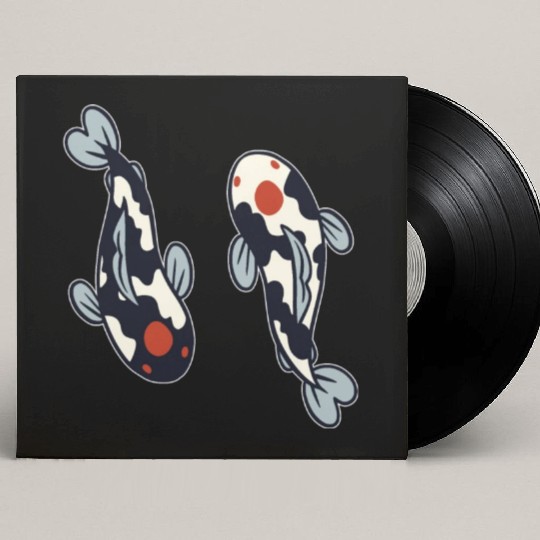 Koi Fish Custom Vinyl Record Sleeves