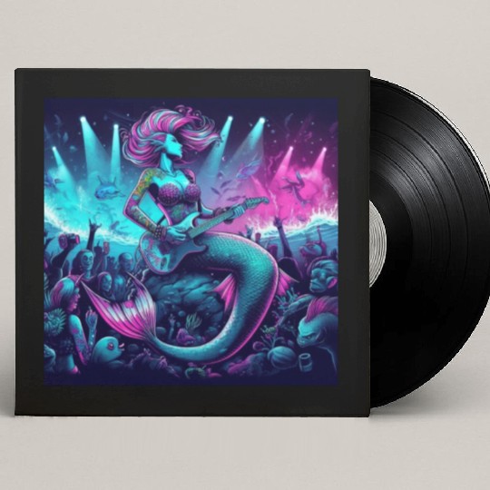 rock and roll under the sea Custom Vinyl Record Sleeves