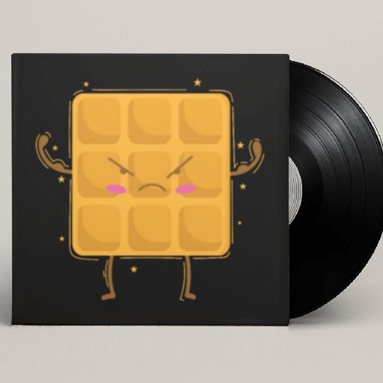 strong Waffle Baker Pastry Dough Custom Vinyl Record Sleeves