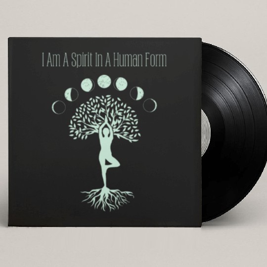 Spirit in Human Form, Moon Phases and Tree of Life Custom Vinyl Record Sleeves