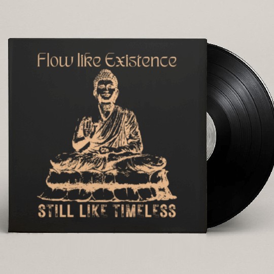 Buddha, Flow Like Existence, Still Like Timeless Custom Vinyl Record Sleeves