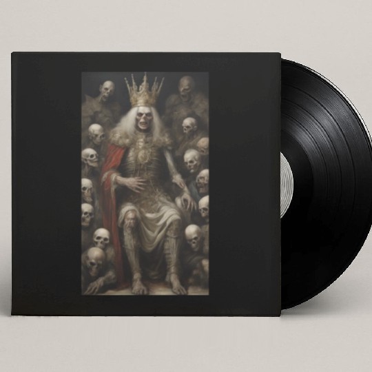 Undead Emperor Vampire demon devil alien zombie 2 Custom Vinyl Record Sleeves