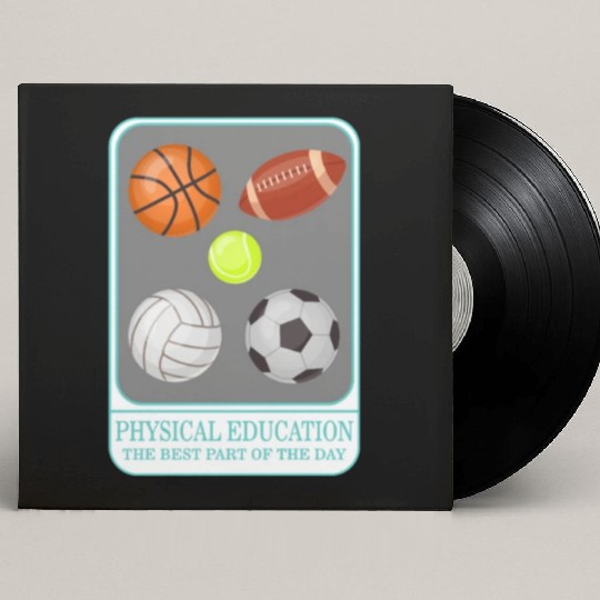 Physical Education Teacher Custom Vinyl Record Sleeves, P.E. Physical
