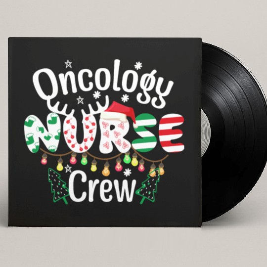 One merry Oncology Nurse Christmas Custom Vinyl Record Sleeves