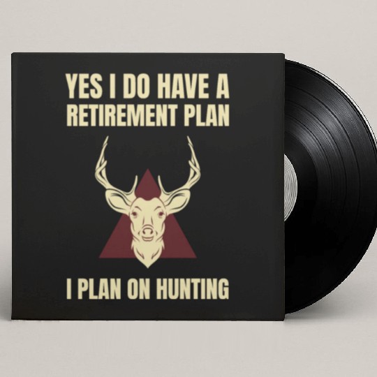 Stag Hunting Gift for Retirement Wild Deer Hunter Custom Vinyl Record Sleeves