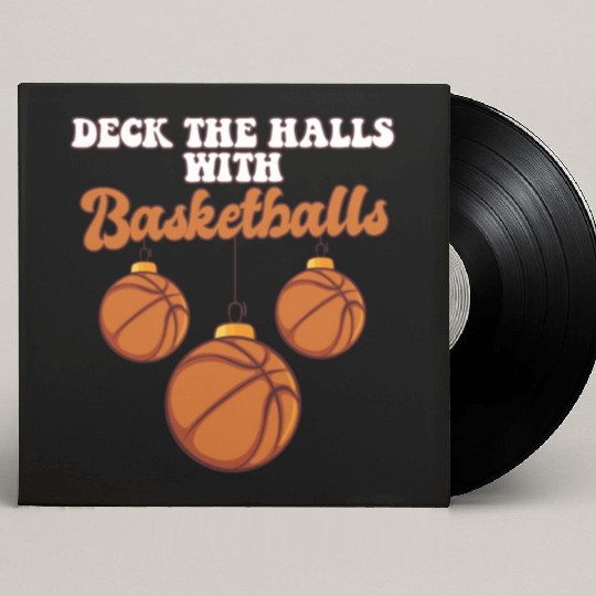 Basketball Player Coach Christmas Balls Deck The Custom Vinyl Record Sleeves
