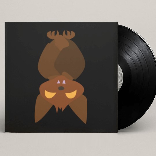 Halloween Sleeping Bat Custom Vinyl Record Sleeves
