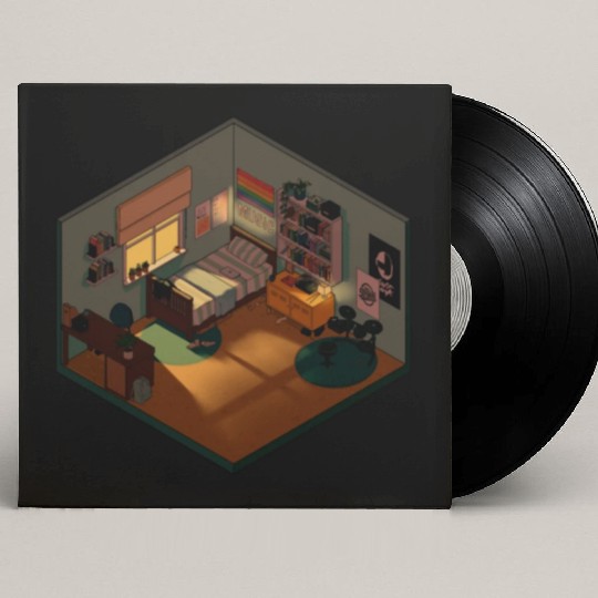Heartstopper isometric bedroom Custom Vinyl Record Sleeves