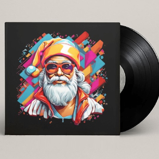 Y2K Santa Claus Custom Vinyl Record Sleeves