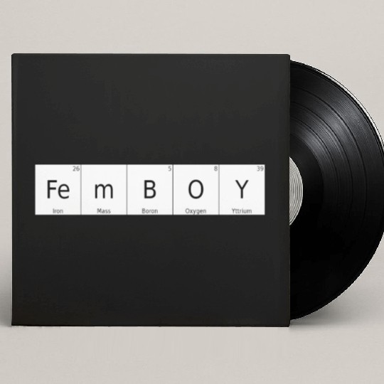 Periodic Table Chemical Element Femboy Bigender Si Custom Vinyl Record Sleeves