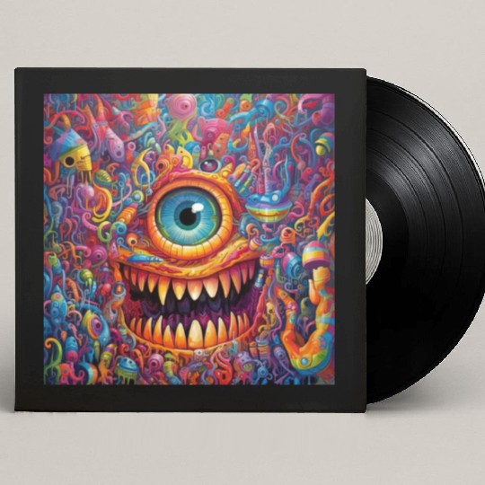 Going On a Little Trip - Cyclops and Teeth Psyched Custom Vinyl Record Sleeves