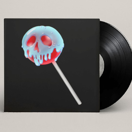 Poison Apple Halloween Candy Lollipop Custom Vinyl Record Sleeves