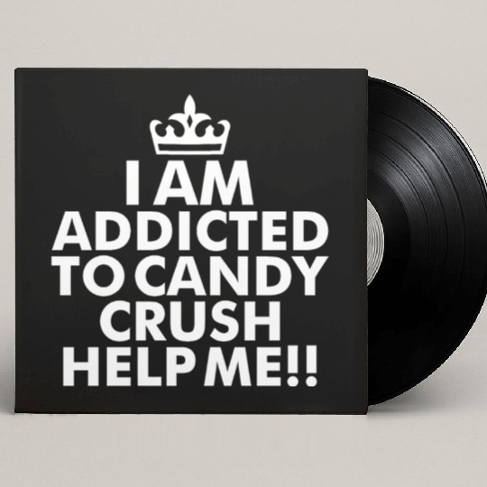 I m addicted to candy crush help me Custom Vinyl Record Sleeves