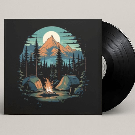 Forest nature trekking adventure Custom Vinyl Record Sleeves