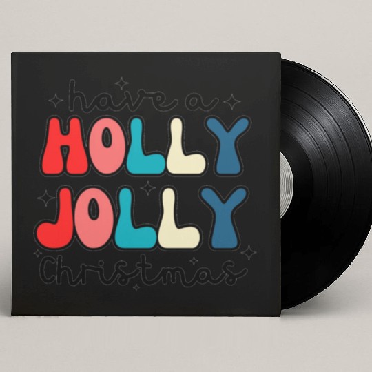 Have a holly jolly Christmas Custom Vinyl Record Sleeves