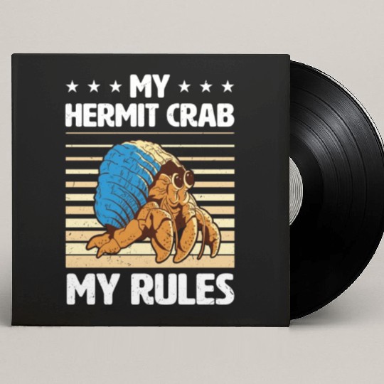 Sea Creature Seafood Shells Hermit Crab Lover Custom Vinyl Record Sleeves