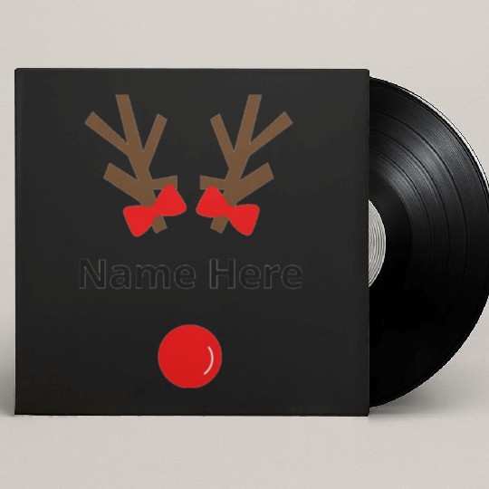 Christmas Reindeer Custom Vinyl Record Sleeves