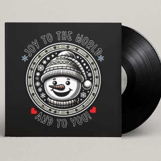 Family Christmas - Joy To The World And To You Custom Vinyl Record Sleeves