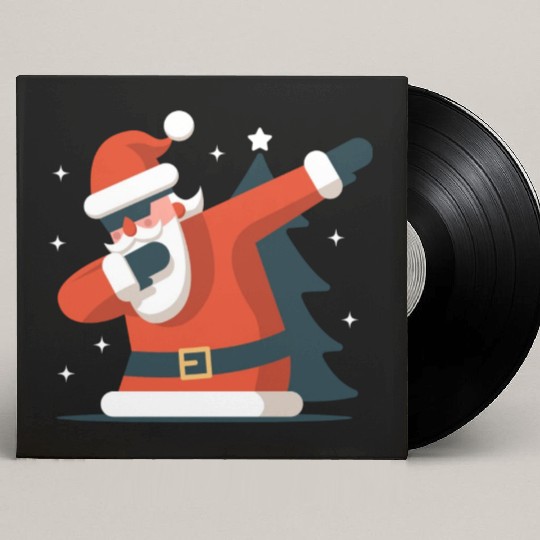 Dabbing Santa Custom Vinyl Record Sleeves