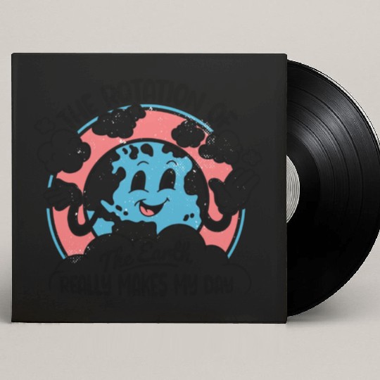Science Teacher Funny Earth s Rotation Makes My Custom Vinyl Record Sleeves