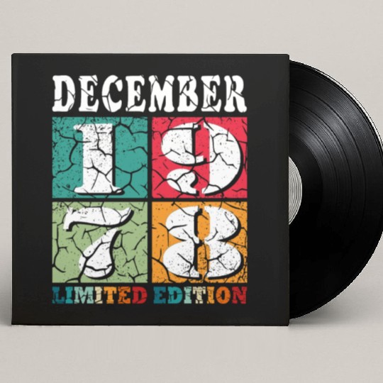 December 1978 Anniversary December 1978 December Custom Vinyl Record Sleeves
