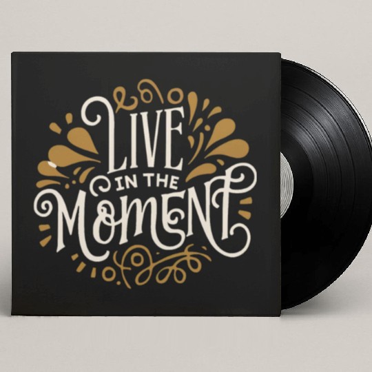 Live in the moment Custom Vinyl Record Sleeves