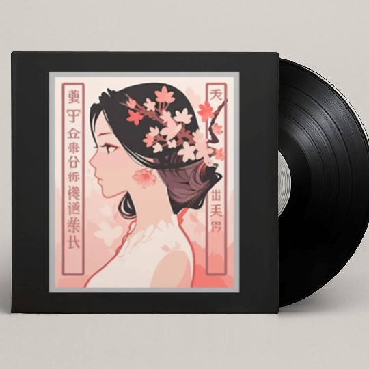 Vinatage japanese esthetic Otaku Anime Girl Custom Vinyl Record Sleeves
