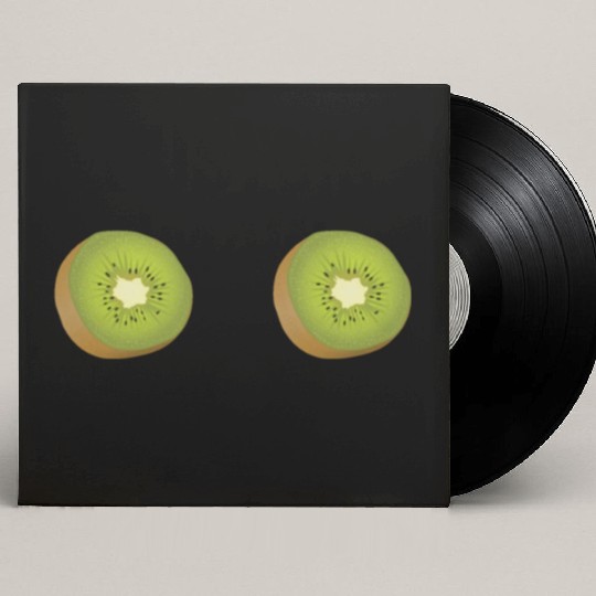 Kiwi Boobs Breasts Bra Funny Women Custom Vinyl Record Sleeves