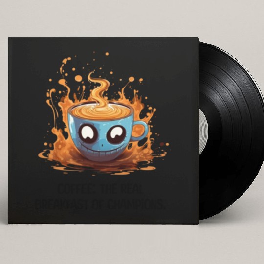 Coffee The Real Breakfast Of Champions Custom Vinyl Record Sleeves