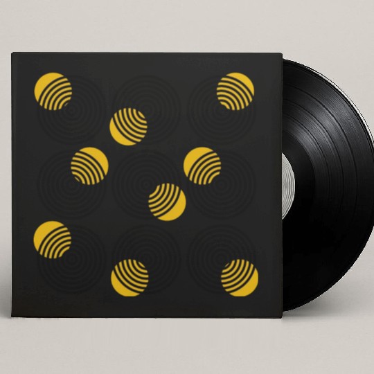 homelon goggle eyed yellow dots Custom Vinyl Record Sleeves
