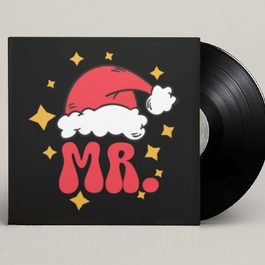 Mr And Mrs Claus Christmas Couples Matching Pajama Custom Vinyl Record Sleeves