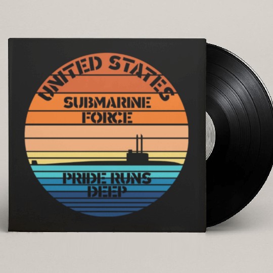 Sunset Us Submarine Force Pride Runs Deep Custom Vinyl Record Sleeves