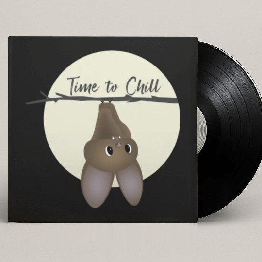 Bat - Time to Chill Custom Vinyl Record Sleeves