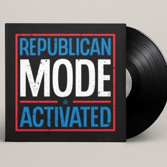 Republican Mode Activated American Voter Voting Custom Vinyl Record Sleeves