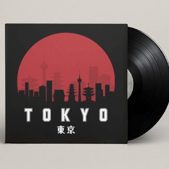 Tokyo Typography Custom Vinyl Record Sleeves - Urban Statement