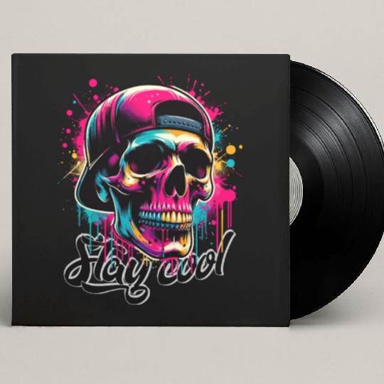 Totenkopf Stay cool Custom Vinyl Record Sleeves