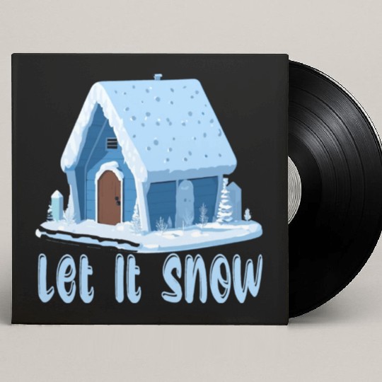 Let It Snow Winter Custom Vinyl Record Sleeves